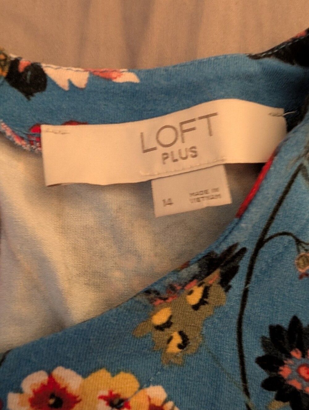 LOFT Floral Swing Dress - Picture 2 of 8